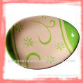 paint egg shape ceramic plate easter decoration